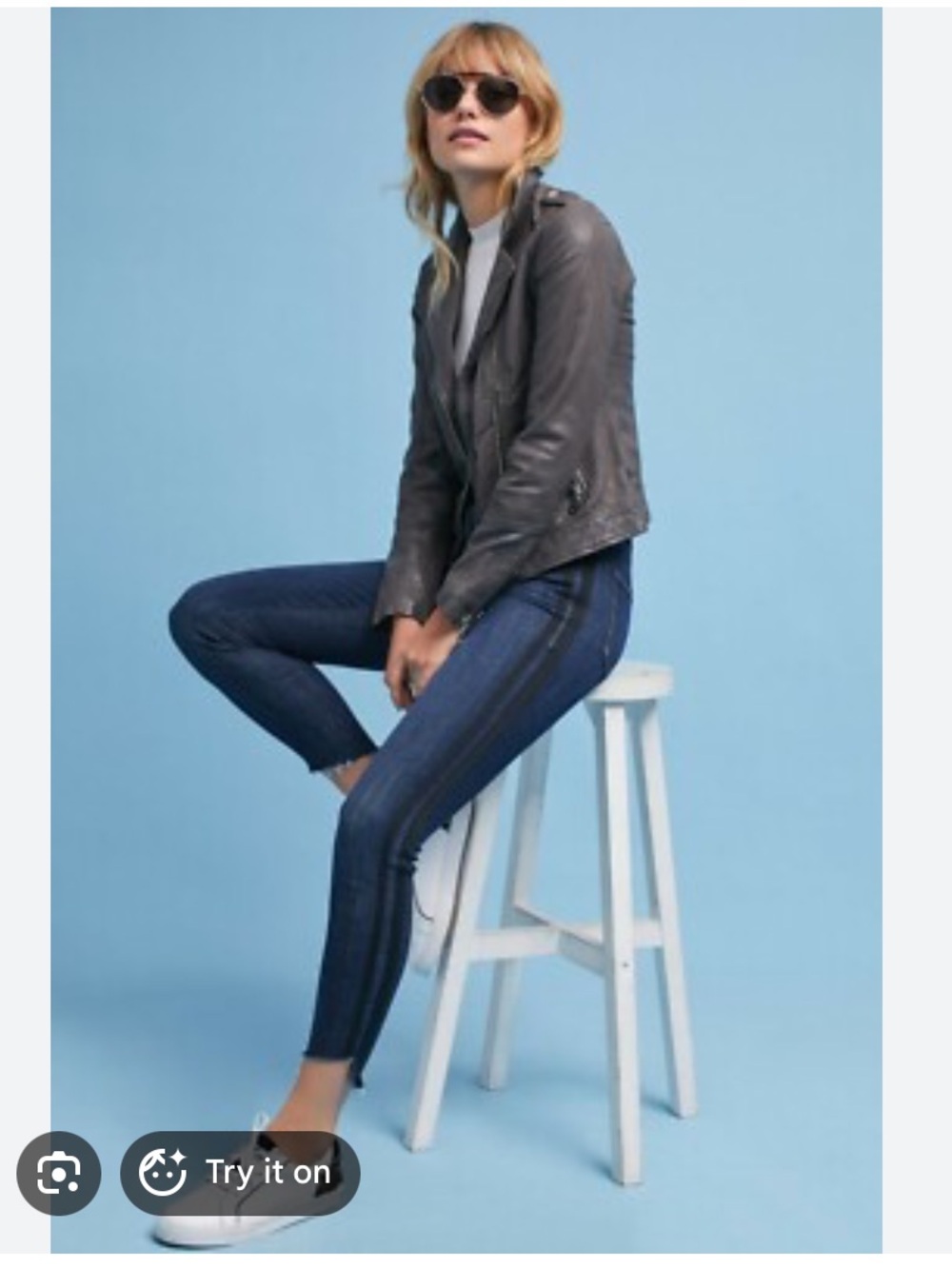 Mother Stunner Zip Ankle Step Fray Jeans Women’s 26